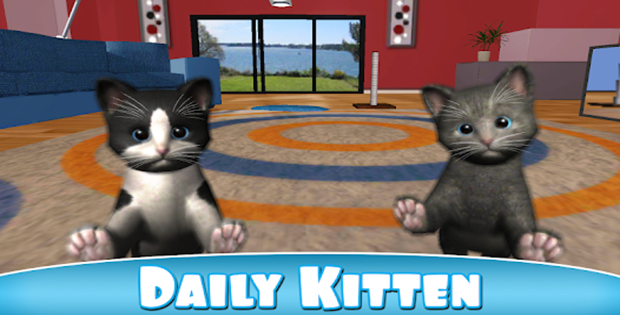 Daftar Game untuk Kucing Lucu di Android_Daily Kitten: Virtual Cat Pet